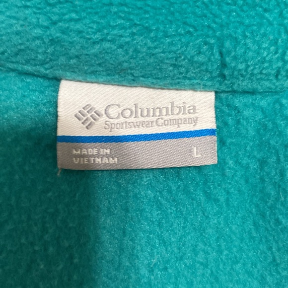 Columbia Benton Springs Fleece Green Jacket in Very Good Condition - Picture 7 of 9